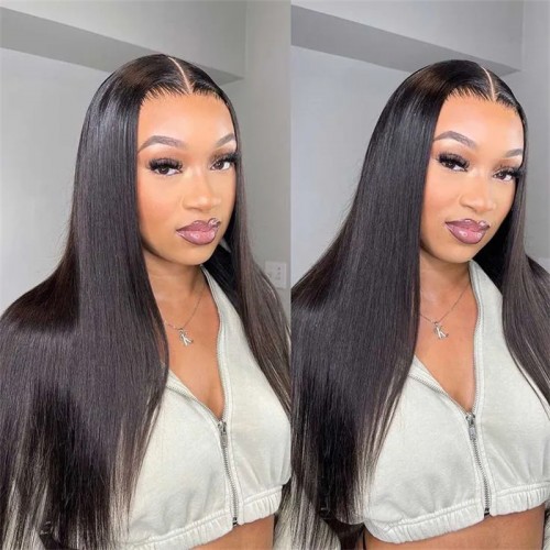 Straight 2x6 Lace Closure Wig Middle Part HD Transparent Lace Closure Affordable Price Human Hair Wigs | Human Hair Wig | Lace Front